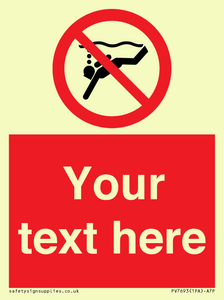 Custom prohibition No sub aqua diving